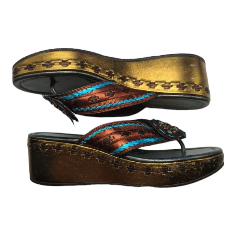 Donald J Pliner Wedge Sandals Search 9.5
